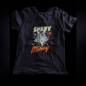 Shiny Navy Blue Kids Graphic Tee